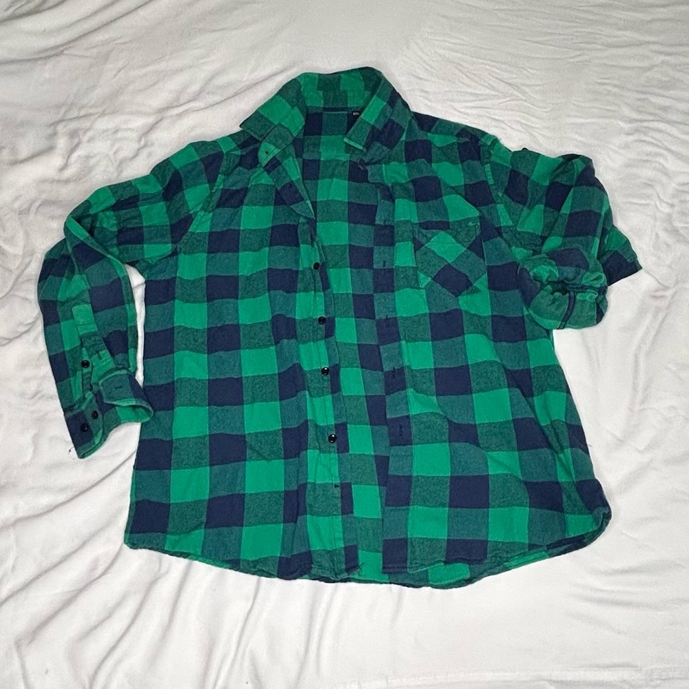 St. Paddy’s Day Parade Green Plaid Flannel